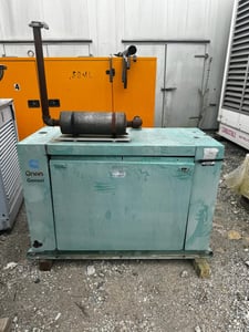 20 KW Cummins Onan #20ES, gas generator set, Ford engine, weatherproof enclosure, 277/480 Volts, 558.7 hours