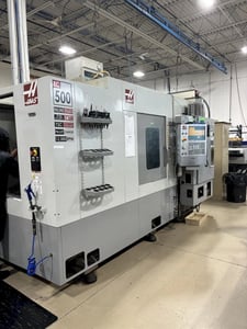 Haas #EC-500, 4-Axis Horizontal Machining Center, 32" X, 20" Y, 28" Z, 19.69" x 19.69" pallet, 20 HP, 12,000