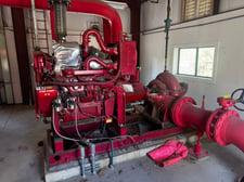 3500 GPM @ 231' TDH, Clark e #JW6H-UF60, Fire Pump, John Deere Diesel Engine, 654 Hours
