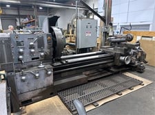 36" x 80" Poreba #TPK90A1/2M, engine lathe, 46" gap swing, 3.75" bore, 9-900 RPM, 23/36 HP, 31.5" 4-jaw