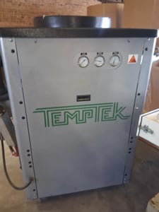 5 Ton, Temptek #CFD-5A-41HFX, Chiller, 5 HP compressor, 12 GPM @ 52 psi, 2 HP centrifugal pump, 410A