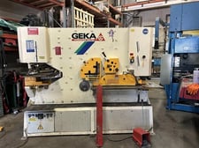 8.07" x 8.07" x 0.7" Geka #Hydracrop-165/SD, Ironworker, 165 ton, 2-3/8" round bar capacity, 2006