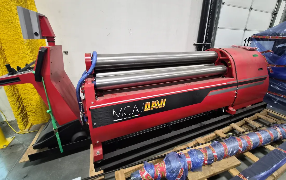 Davi #MCA-2020, CNC Plate Roll, 78" roll length, 7/16" max. rolling thickness, 40" ID, Davi CNC, 2022