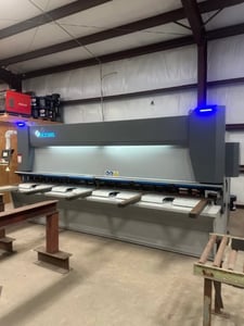 1/4" x 13' Accurl #MS8-8X4000, CNC Power Squaring Shear, DELEM DAC360T control, 2023