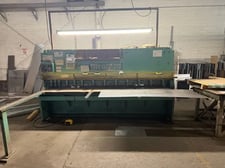 1/4" x 10' Piranha #M-14/-10, Power Squaring Shear, 36" back gauge, 5' squaring arm