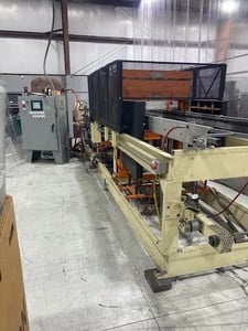 Brown #2525, Thermoformer, 25" x 25" max. mold size, 72" oven, 72 ton trim press, 1998