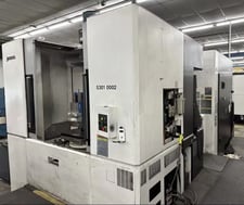 Okuma #MA-600HII, 4-Axis CNC Horizontal Machining Center, CAT50, 39.3" X, 35.4" Y, 39.3" Z, 6000 RPM, 110