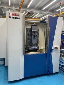 Kiwa #KH-4500kai, horizontal machining center, 19.7" pallet, 27" X, 29.1" Y, 26.8" Z, 15,000 RPM, 120