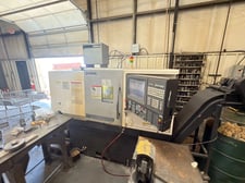 Okuma #Genos-L400, CNC lathe, 20.4" swing, 2.6" bar, 10" chuck, 22" centers, 15.3" turning diameter, 12
