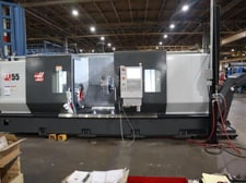 Haas #ST-55, CNC lathe, 34.5" swing, 12.5" bar, 26" chuck, 80" centers, 25.5" turning diameter, 12 station
