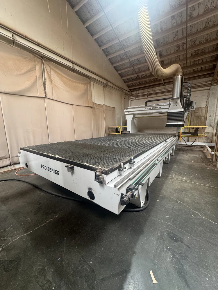 Onsrud #F217GW18, 5-Axis CNC router, 8' x 18' table, vacuum hold down, 18,000 RPM, 18 HP, (2) 12 position