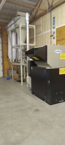 17" x 36" Conair #Viper-17-Series, granulator, tangential feed, 3 blade open rotor, 5/16" screen, 40 HP, 6"