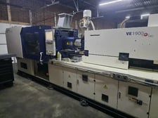 215 Ton, 12.63 oz., Haitian #VE-1900-580C, injection molding machine, 22.44" x 20.47" tie bars, 33.66" x