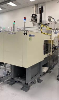 120 Ton, 2 oz., Nissei #NEX110III-9EG, injection molding machine, 16.5" tie bars, 23.9" platen, 29.9"