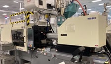 120 Ton, 1.5 oz., Nissei #NEX110III-9EG, injection molding machine, 16.5" tie bars, 23.9" platen, 13.8" clamp