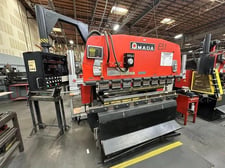 88 Ton, Amada #RG-80S, CNC hydraulic press brake, 6.8' overall, 59.9" between housing, 3.94" stroke, 15.76"