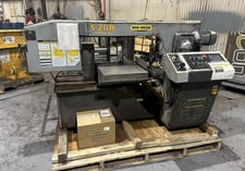 13" x 18" Hydmech #S-20A, horizontal band saw, 75-350 SFPM, 1" x 14' 10" blade, 17.75" blade wheel, 27"