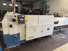3.54" Tsune #TK5M-90PL, carbide cold saw, 1535-4000 RPM, 15 HP, 26.38" magazine, 7.87" cut-off length, 2002