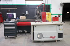 Omax #Maxiem-1515, waterjet, 5.2' x 5.2' table, 50 HP, 60,000 PSI., Omax CNC control, 2021