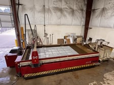 Omax #Maxiem-2040, waterjet, 6.5' x 13.1' table, 40 HP, 50,000 PSI., Omax control, 500 IPM cutting speed, 2013