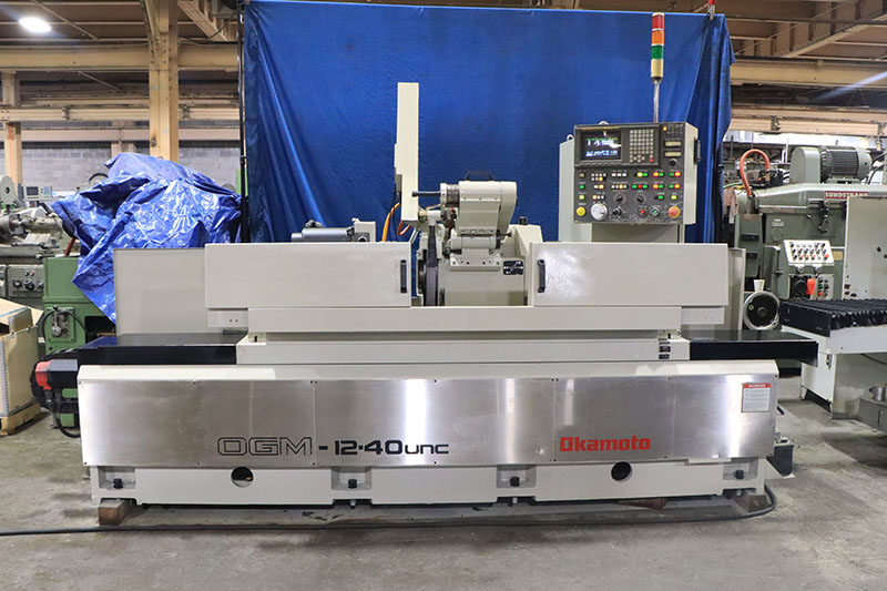 12" x 40" Okamoto #OGM-1240UNC, universal ID/OD cylindrical grinder, 14" x 1.5" x 5" wheel, Fanuc 18-GC CNC