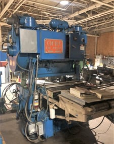 60 Ton, Oak #FP2-48, 1.5" stroke, 12" Shut Height, 48:x34" bed, 100-300 SPM, feedline, #5040