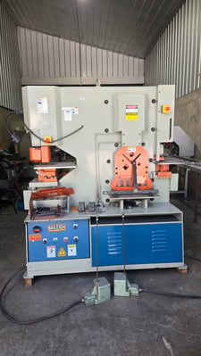 5-1/8" x 5-1/8" x 1/2" Baileigh #SW-95, hydraulic ironworker, 95 ton, 16" throat, 3.93" stroke, 10 HP, 230