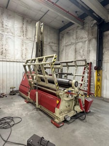 82" x 3/4" Akyapak #AHS-20/16, 4-roll plate bending machine, 5/8" pre-bend, 11.8" top, 10.62" pinch, 8.25"
