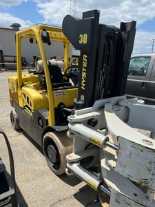 15500 lb. Hyster #S155FT-32, Forklift, 95" max. lift height, 95" lowered mast height, 75" Cascade roll clamp