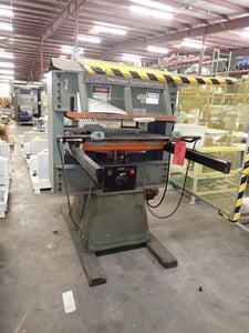 Herman Schwabe #DG, hydraulic flat bed up-acting die cutting press, 6 stroke, 8" DL