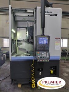 Daewoo Doosan #Puma-V8300R, CNC vertical turret lathe, Fanuc i Series Control, 24" hydraulic chuck, 12