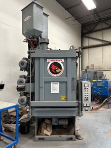40" Cardinal Parts & Equipment Llc #36XTS, ytable blasty, (3) 5 HP blast wheels, blast wheel oscillaton