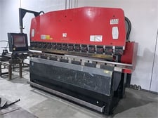 110 Ton, Amada #RG-100, hydraulic press brake, 10.2' overall, 100.39" between housing, 3.9" stroke, 15.75"