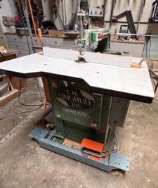 Onsrud #3025, Inverted Pin Router, pneumatic spindle lubrication, adjustable plunge speed, foot pedal spindle