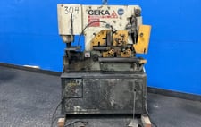 5" x 5" x 1/2" Geka #HYD-70, Ironworker, 5.5/6.4 KW, 1425/1725 RPM, 240/480 V., 3PH, foot pedals