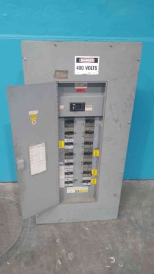 200 Amp. Siemens, Panelboard, 480 Volts, 3PH, Main Breaker, (13) 3-Pole Breakers