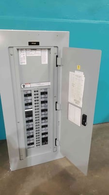250 Amp. Siemens P2F42ML250FTS, Panelboard, 480 Volts, 3PH, (2) 100A & (9) 30A 3-Pole Breakers