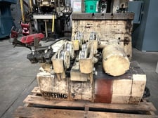 4 Ton, Coffing #EC-8008, Crane Hoist With Post & Rail, 10' H, 2 HP, 2 chain, 8 FPM, 345" span