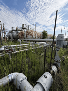 Propane & Condensate Storage Tank Farm, LOT of horizontal pressure vessels, ASME " U" stamped