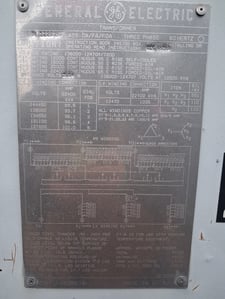 12000/22400 KVA 138000 Delta Primary, 12470Y/7200 Secondary, General Electric