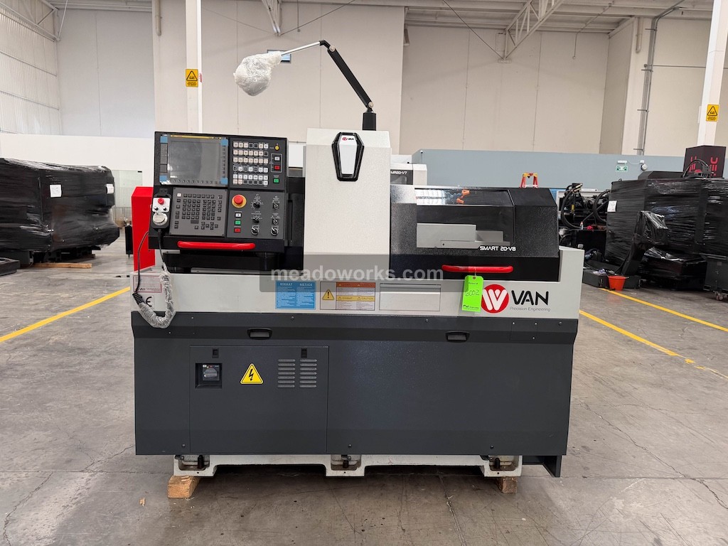 Van CNC #SM20-V8, CNC Swiss Type Lathe, 0.787" max. turning diameter, 8.07" machining length, 10,000 RPM