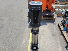 15 GPM @ 455' TDH, Grundfos #CR3-19, Vertical Multistage Centrifugal Pump, cast iron, 5 HP, 3461 RPM, 363