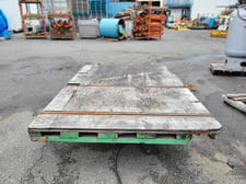 4000 lb. American Manufacturing #6040-1, Hydraulic Scissor Lift Table, roller top, 75" L x 56" width
