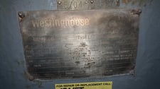 400 HP 872 RPM Westinghouse, Frame 5810L, Drip-Proof Ball Bearing, 1.15 service factor, 4000 Volts