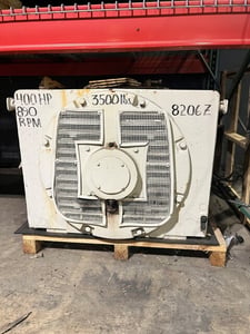 400 HP 900 RPM General Electric, Frame 8206Z, weather protected enclosure type 1, BB, 1.0 service factor, 96