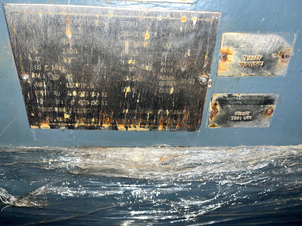 200 HP 900 RPM General Electric, Frame L509TP20, VHS, vertical hollow shaft, weather protected enclosure type