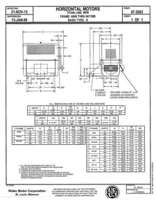 2000 HP 1787 RPM Reliance, Frame 6811S, 4160 Volts, WP2, AC Induction Motor (3 available)