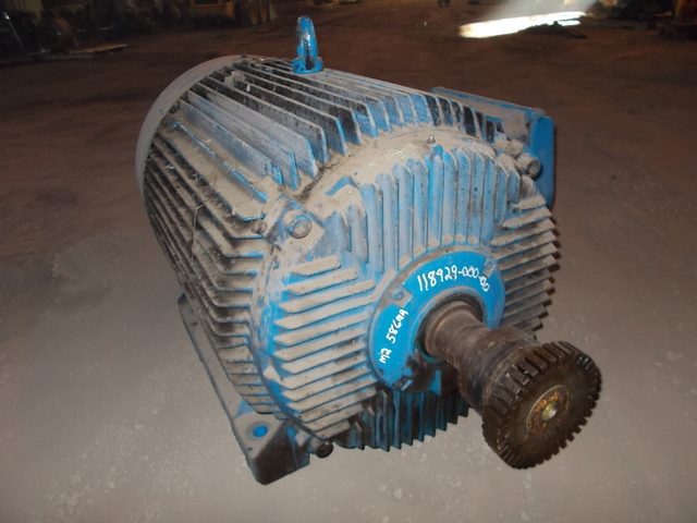500 HP 1788 RPM ABB, Frame 585, 460 Volts, TEFC, AC Induction Motor