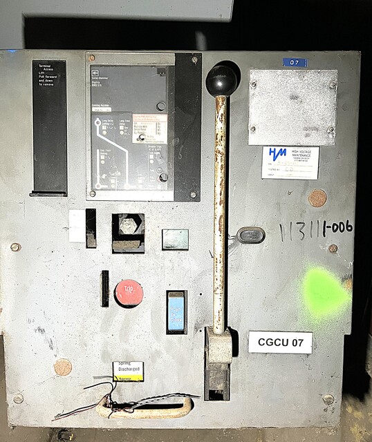 1,600 Amp, Cutler-Hammer, #DS416, Air Circuit Breaker