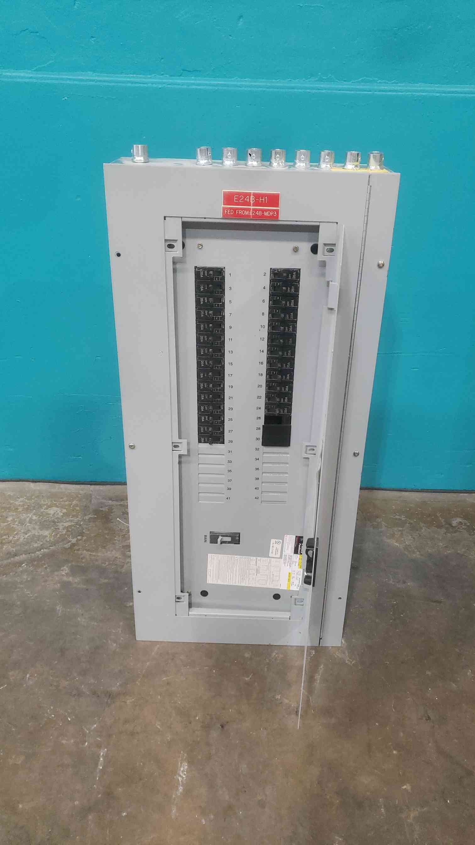 225 Amp. General Electric A-Series II AEF3421KBX, Panelboard, 480Y/277 Volts, 3 Phase, 27x 20A & 1x 225A